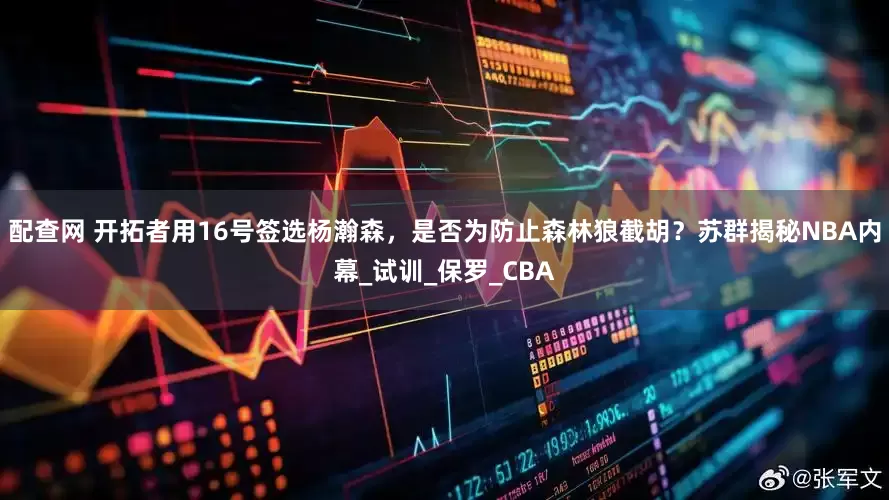 配查网 开拓者用16号签选杨瀚森，是否为防止森林狼截胡？苏群揭秘NBA内幕_试训_保罗_CBA