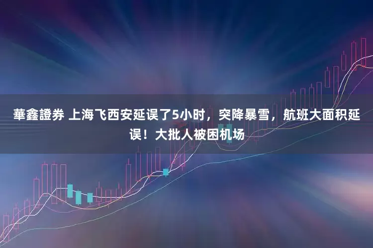 華鑫證券 上海飞西安延误了5小时，突降暴雪，航班大面积延误！大批人被困机场